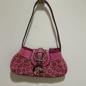 Guess pink purse used small